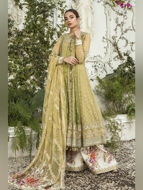 Maria B 3 Piece Green Semi-Formal